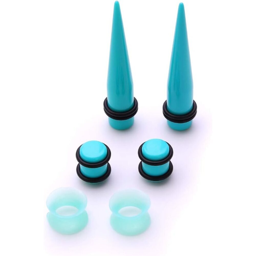 Deluxe 50-Piece Ear Stretching Kit: Tapers, Plugs & Tunnels In Various Sizes View 5